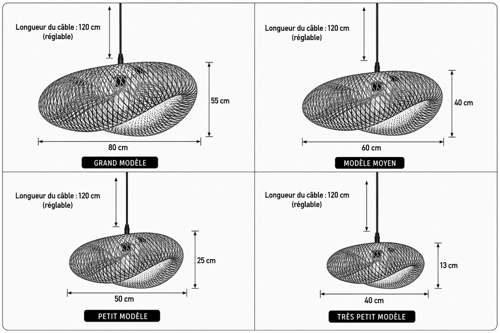 Suspension en Bambou Tressé | LOCI